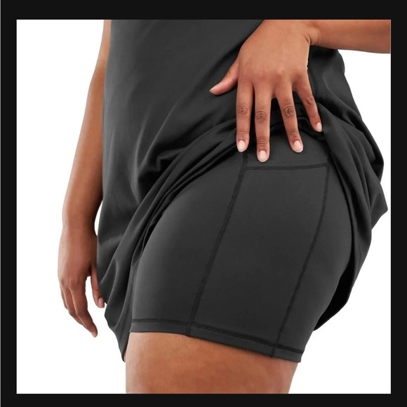 Elle Sport Black Sleeveless Active Dress - Picture 3 of 5